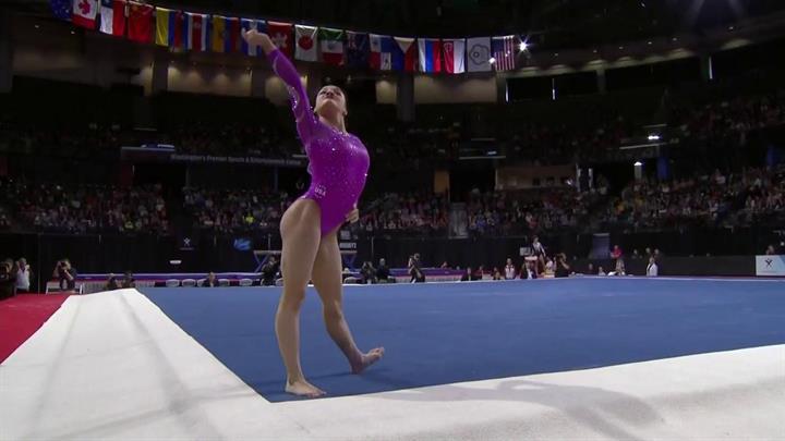 Favorite Laurie Hernandez Impresses With Her Floor Routine