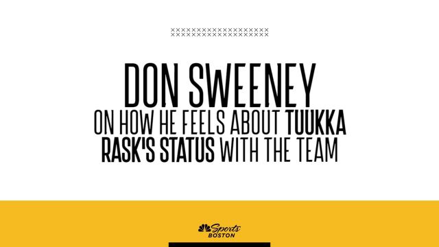 Tuukka Rask after NHL playoff 